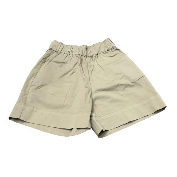 Everlane Womens Khaki Elastic Waist High Rise The Easy Chino Shorts Size X-Small - Picture 1 of 9